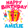 Funny Happy Birthday Amelie GIF