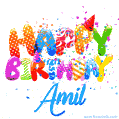 Happy Birthday Amil - Creative Personalized GIF With Name