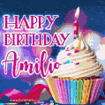 Happy Birthday Amilio - Lovely Animated GIF