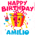 Funny Happy Birthday Amilio GIF