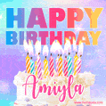 Funny Happy Birthday Amiyla GIF