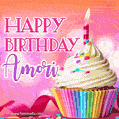 Happy Birthday Amori - Lovely Animated GIF