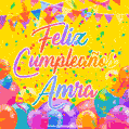Feliz Cumpleaños Amra (GIF)