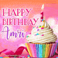 Happy Birthday Amri - Lovely Animated GIF