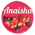 Happy Birthday Cake with Name Anaisha - Free Download