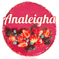 Happy Birthday Cake with Name Analeigha - Free Download
