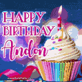 Happy Birthday Andon - Lovely Animated GIF
