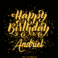 Happy Birthday Card for Andriel - Download GIF and Send for Free