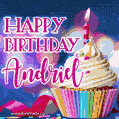Happy Birthday Andriel - Lovely Animated GIF