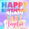 Funny Happy Birthday Angelin GIF