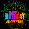 New Bursting with Colors Happy Birthday Angelynn GIF and Video with Music