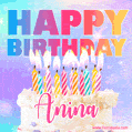 Funny Happy Birthday Anina GIF