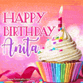 Happy Birthday Anita - Lovely Animated GIF