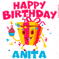 Funny Happy Birthday Anita GIF