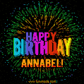 New Bursting with Colors Happy Birthday Annabel GIF and Video with Music