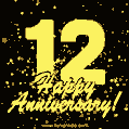 Happy Anniversary! 12th Anniversary GIF Image.