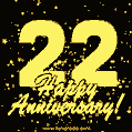 Happy Anniversary! 22nd Anniversary GIF Image.