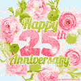 Happy 25th Anniversary - Celebrate 25 Years of Marriage