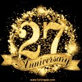 27 Years Anniversary Animated Image
