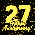 Happy Anniversary! 27th Anniversary GIF Image.