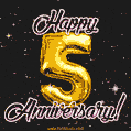 5 Wonderful Years - 5th Anniversary GIF