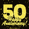 Happy Anniversary! 50th Anniversary GIF Image.