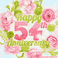 Happy 54th Anniversary - Celebrate 54 Years of Marriage
