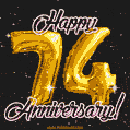 74 Wonderful Years - 74th Anniversary GIF
