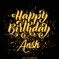 Happy Birthday Card for Ansh - Download GIF and Send for Free