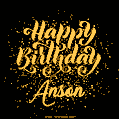 Happy Birthday Card for Anson - Download GIF and Send for Free