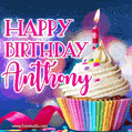 Happy Birthday Anthony - Lovely Animated GIF