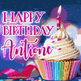 Happy Birthday Antione - Lovely Animated GIF