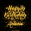 Happy Birthday Card for Antonio - Download GIF and Send for Free