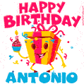 Funny Happy Birthday Antonio GIF