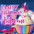 Happy Birthday Antwone - Lovely Animated GIF