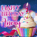 Happy Birthday Anvay - Lovely Animated GIF