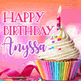 Happy Birthday Anyssa - Lovely Animated GIF