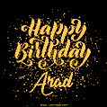 Happy Birthday Card for Arad - Download GIF and Send for Free