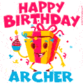 Funny Happy Birthday Archer GIF