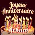 Joyeux anniversaire Arhum GIF
