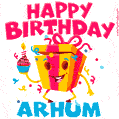 Funny Happy Birthday Arhum GIF