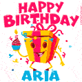 Funny Happy Birthday Aria GIF