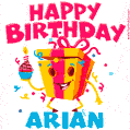 Funny Happy Birthday Arian GIF