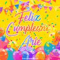Feliz Cumpleaños Arie (GIF)