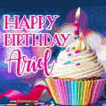 Happy Birthday Ariel - Lovely Animated GIF