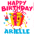 Funny Happy Birthday Arielle GIF