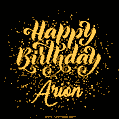 Happy Birthday Card for Arion - Download GIF and Send for Free