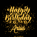 Happy Birthday Card for Arius - Download GIF and Send for Free