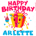 Funny Happy Birthday Arlette GIF