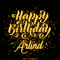 Happy Birthday Card for Arlind - Download GIF and Send for Free
